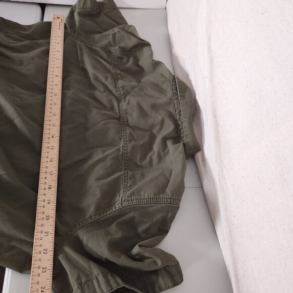 1008Old Navy Utility Romper Womens XL Green Short Sleeve Button Front Casual - Picture 5 of 11